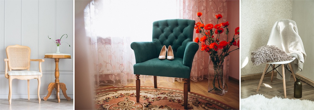 Stylish chair for the corner