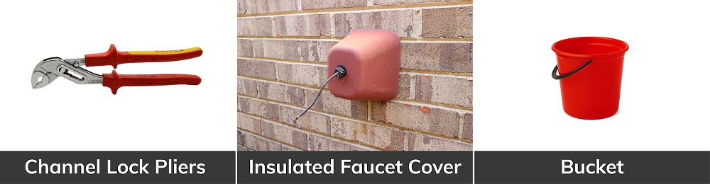 Things required for winterizing outdoor faucet Things required for winterizing outdoor faucet