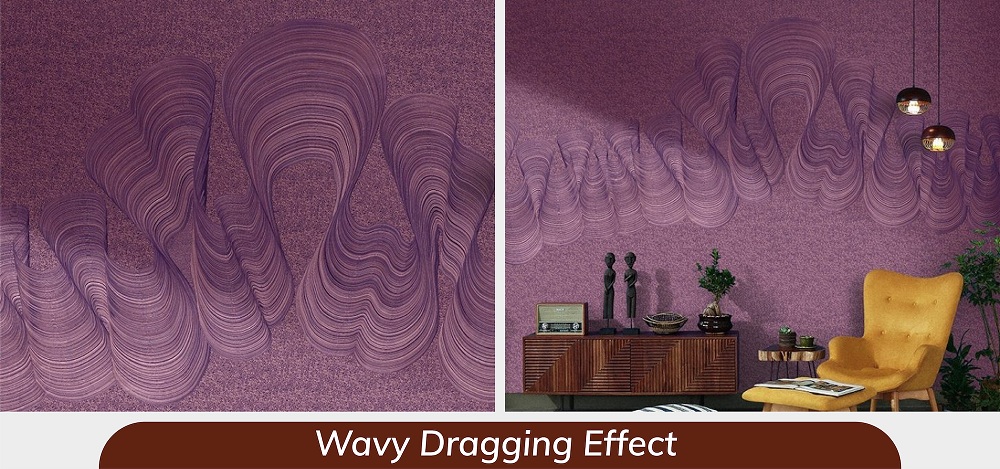 Wavy dragging effect Wavy dragging effect