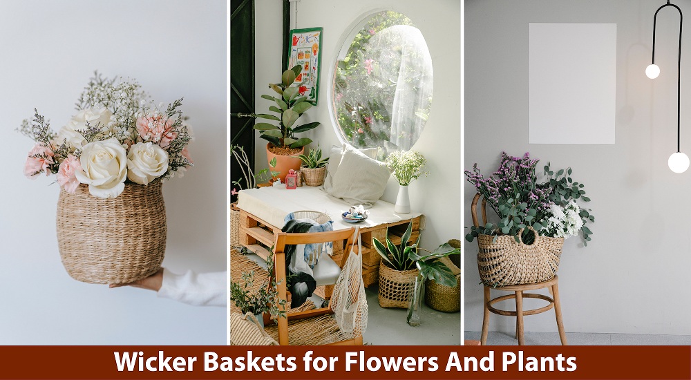 Wicker Baskets for Flowers And Plants Wicker Baskets for Flowers And Plants