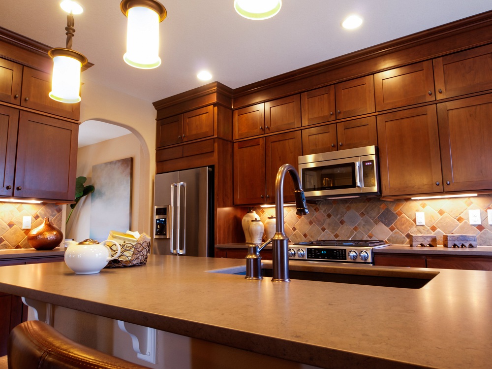 Country Kitchen Design with Soft Lighting Country Kitchen Design with Soft Lighting