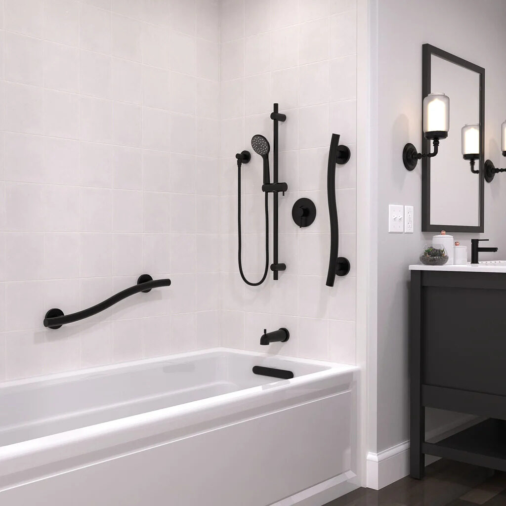 Grab Bars in Bathroom