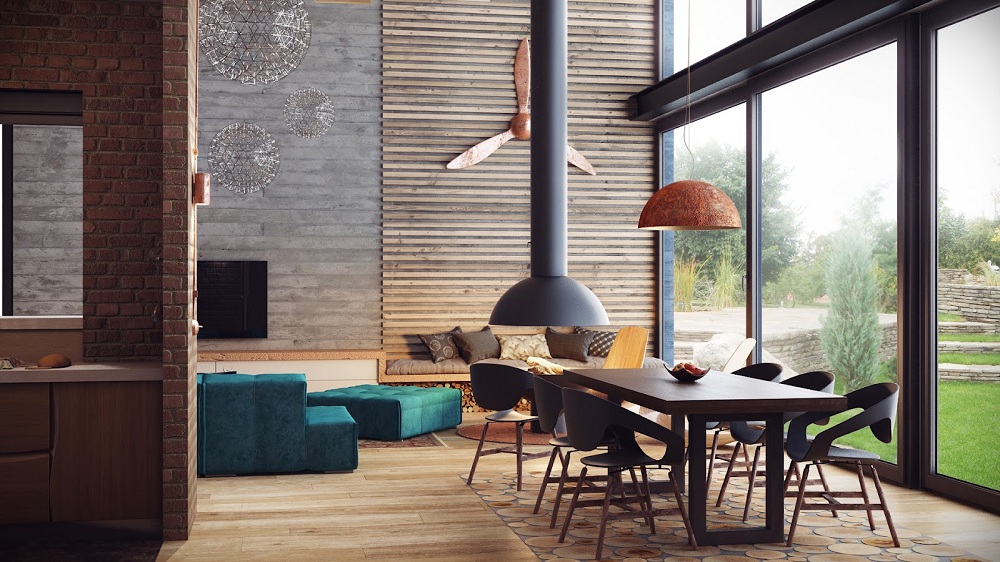 Industrial Prefabricated House Interiors