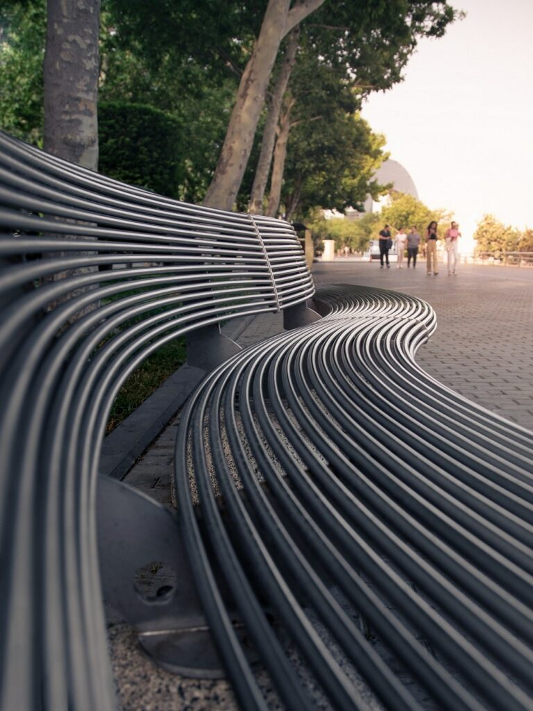 Metal Curved Bench Metal Curved Bench