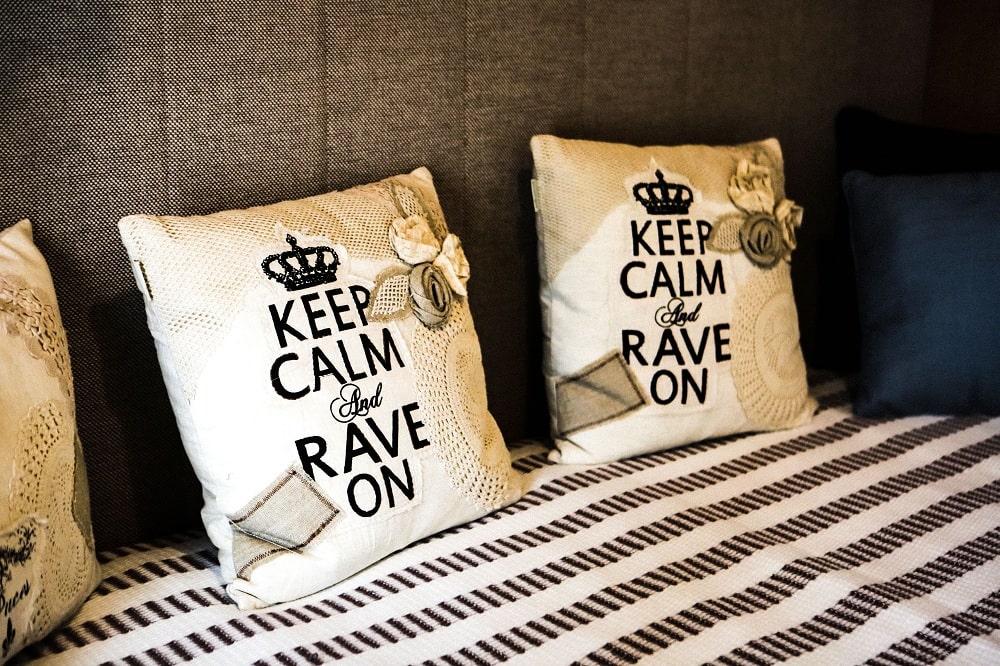 Traditional bedroom ideas - monogrammed pillow cases