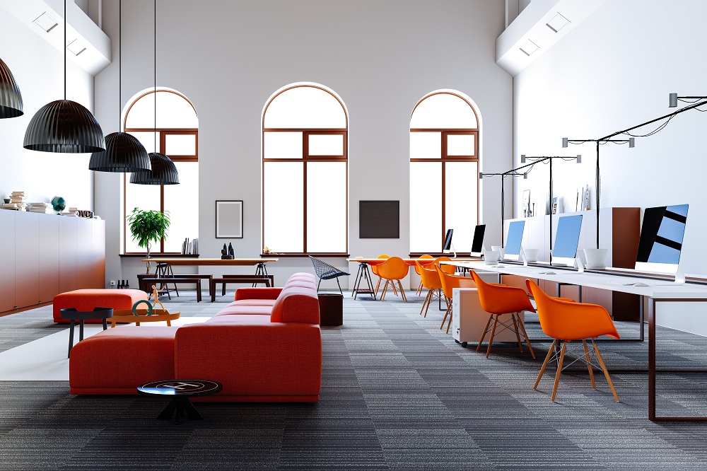 Vibrant Interior of Workplace Vibrant Interior of Workplace