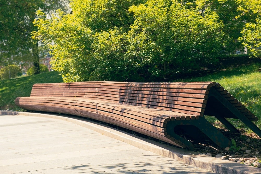 Wooden Curved Bench Wooden Curved Bench
