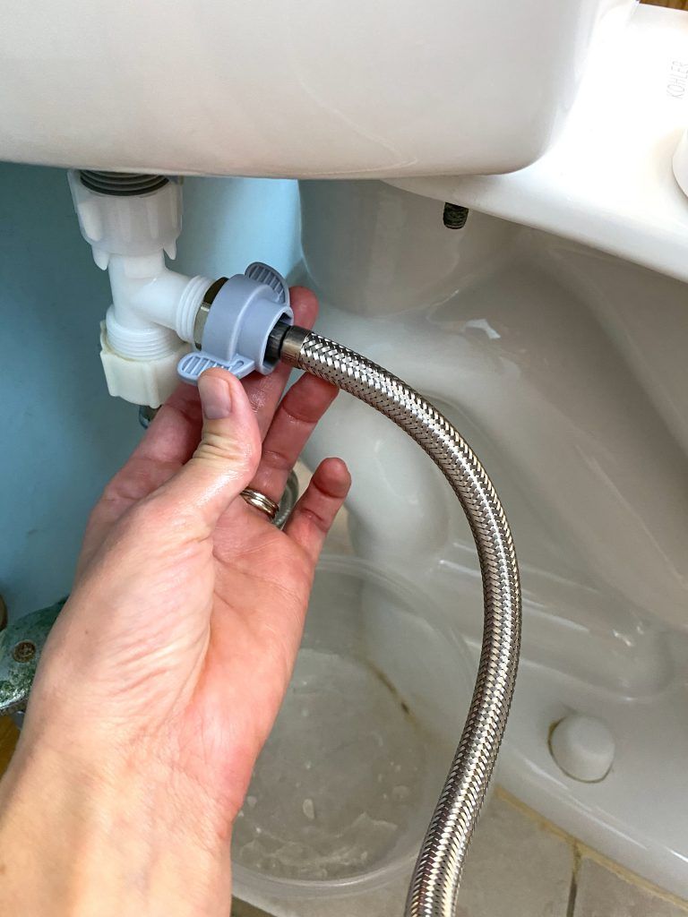 Attaching the Bidet Seat to the Water Supply
