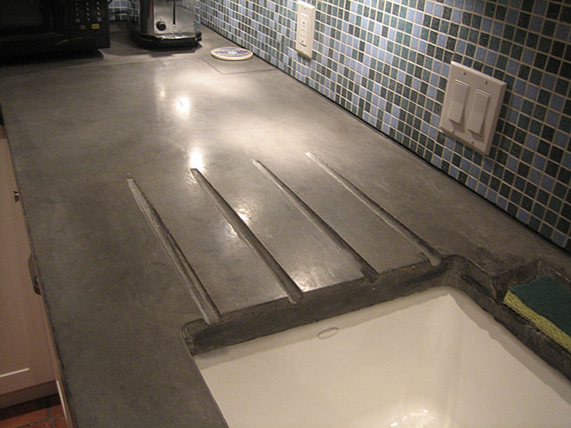 Concrete Sink with Drying Space Concrete Sink with Drying Space