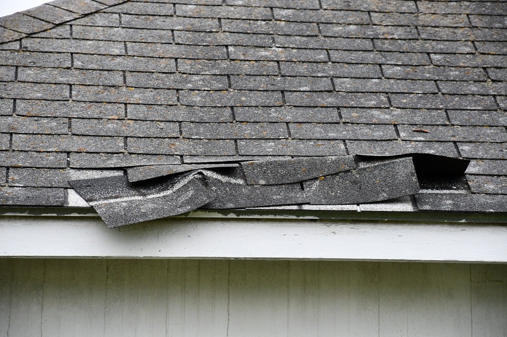 Damaged Shingles Damaged Shingles