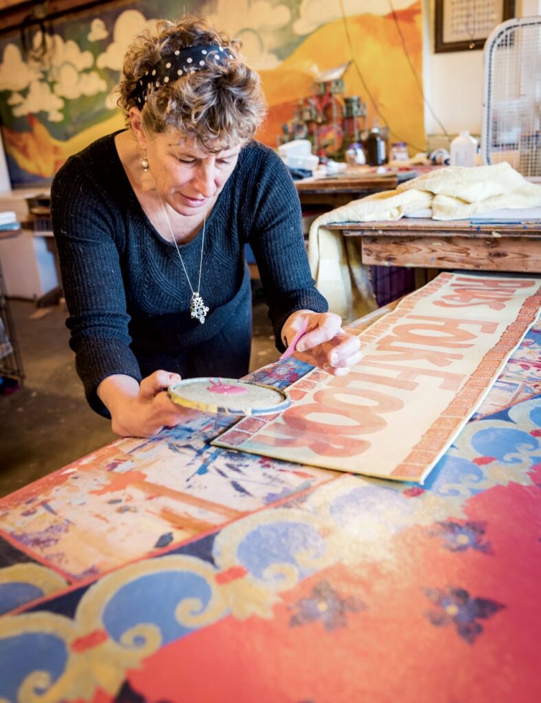 Designed Canvas Floor Covering