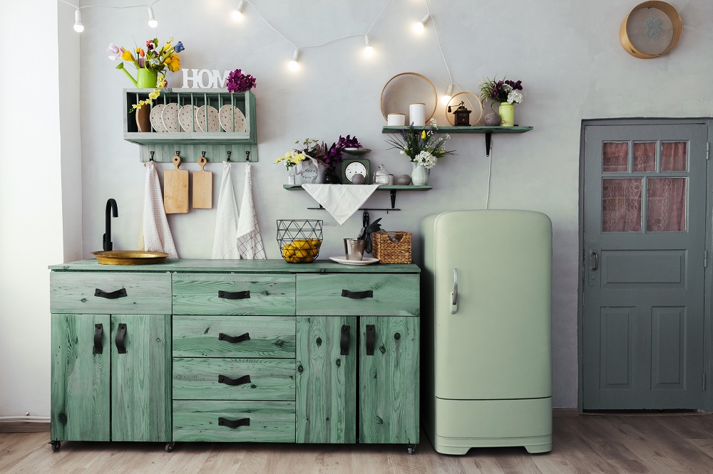 Kitsch to give 1950s kitchen look Kitsch to give 1950s kitchen look