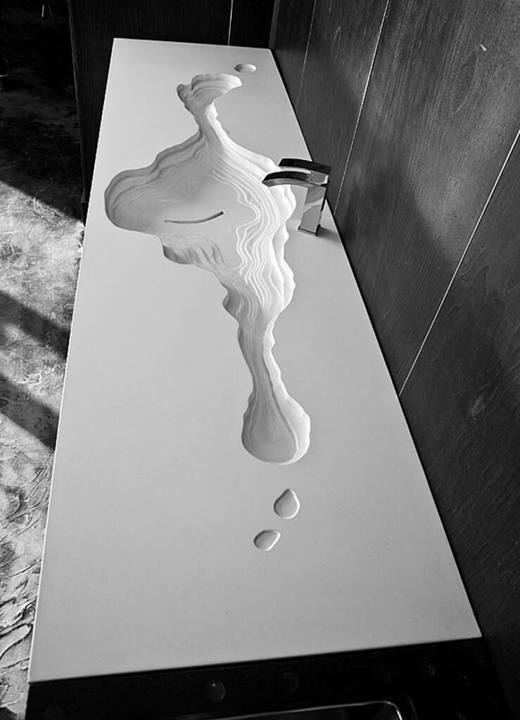 Multi-level Concrete Sink Multi-level Concrete Sink
