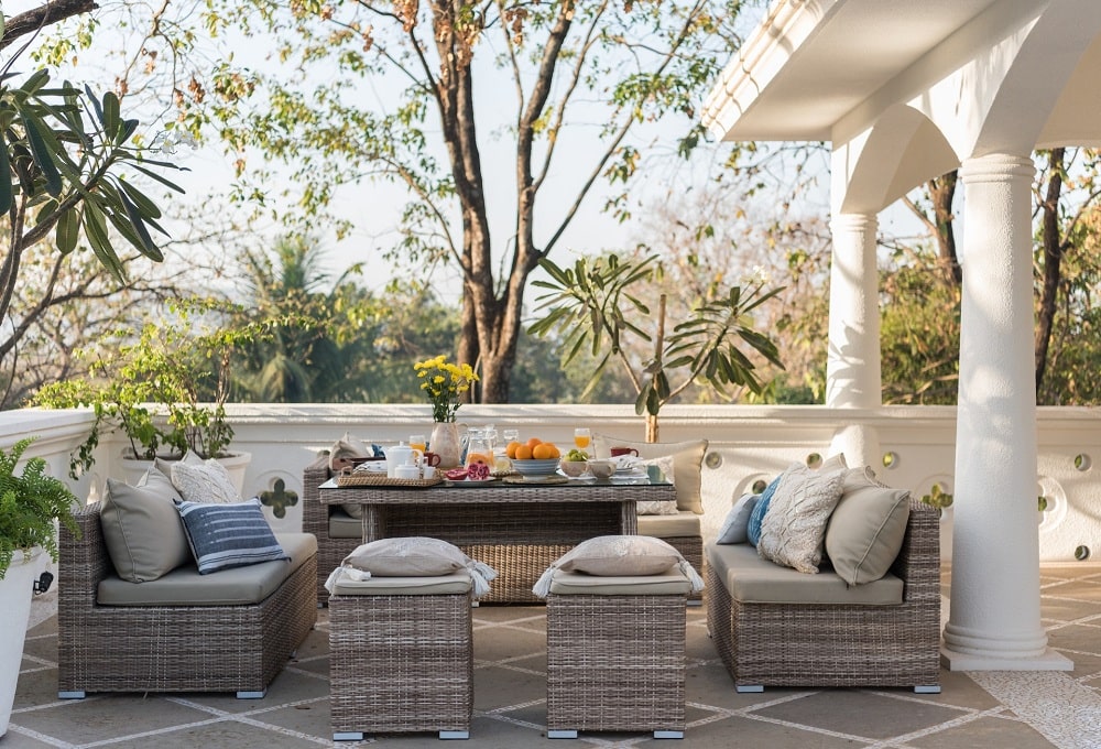 Patio Wicker Couch Set Patio Wicker Couch Set
