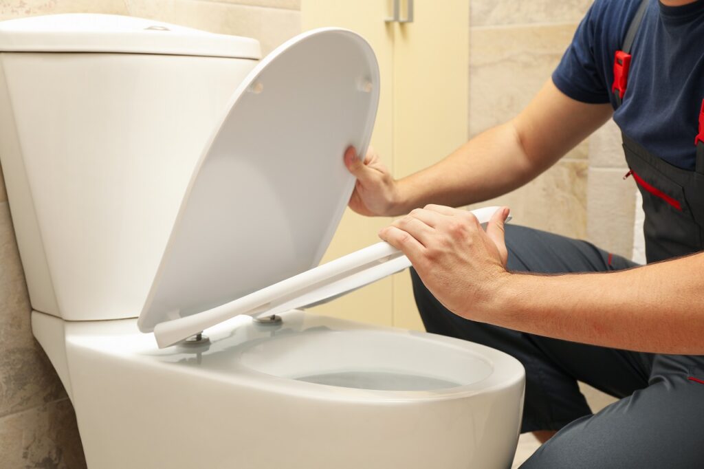 Removing Old Toilet Seat
