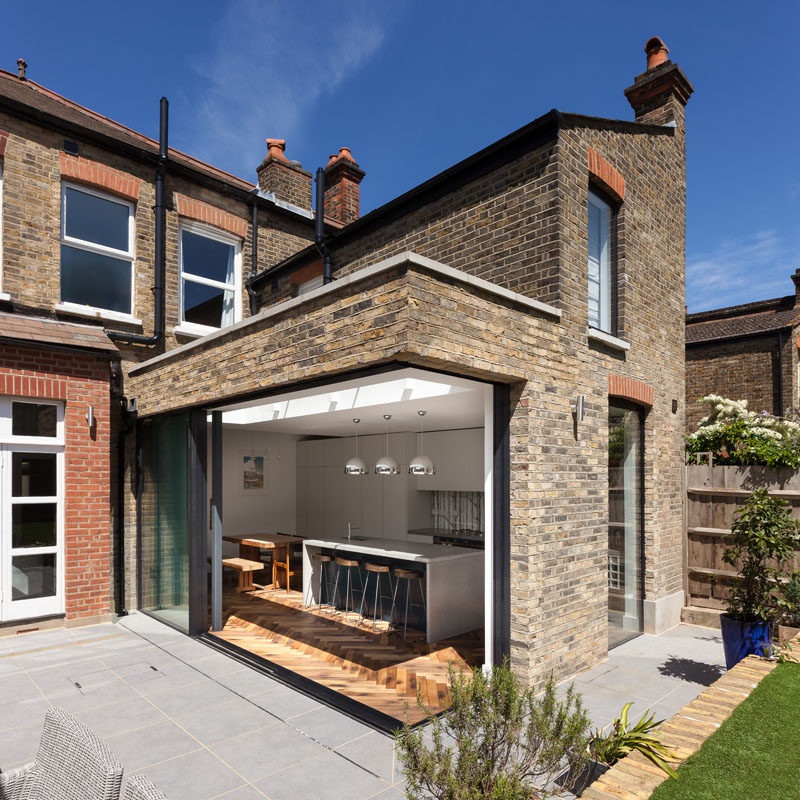 Salvaged brick extension house of London Salvaged brick extension house of London