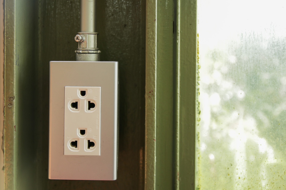 Shut Windows Near Plug Points When Raining