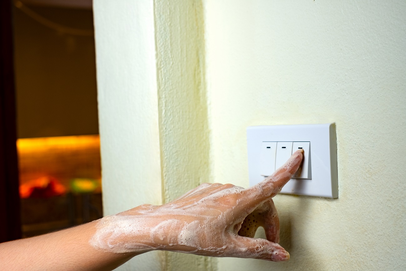 Turning Off Switches with Wet Hands
