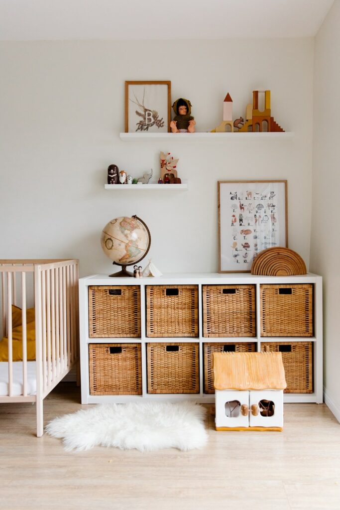 Shelf Unit with Storage Baskets Shelf Unit with Storage Baskets