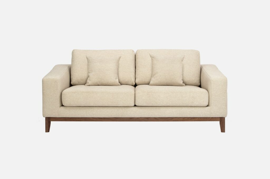 2 Seater Linen Upholstered Sofa