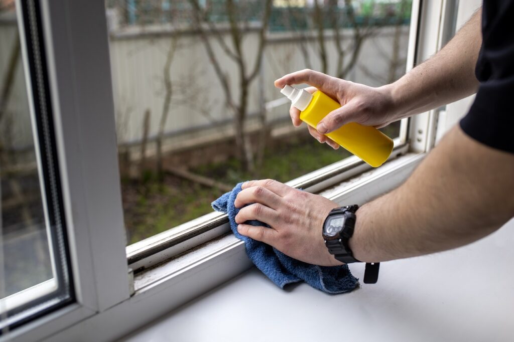 Cleaning Window Tracks