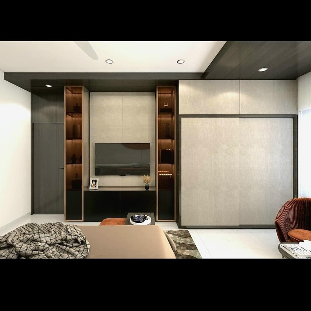 Contemporary Style Bedroom with a King Size Bed - 1
