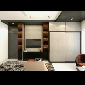 Contemporary Style Bedroom with a King Size Bed - 1
