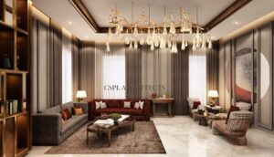 Living Room has a Light and Dark Grey Colour - 1