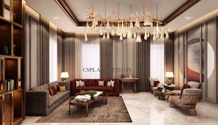 Living Room has a Light and Dark Grey Colour - 1