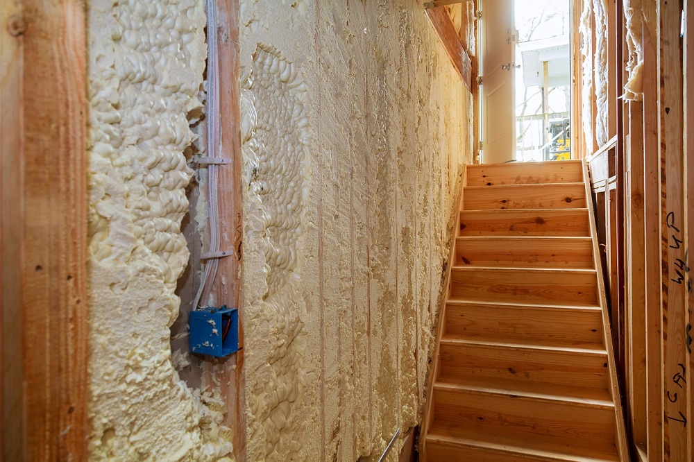 Spray Foam Insulation in Basement