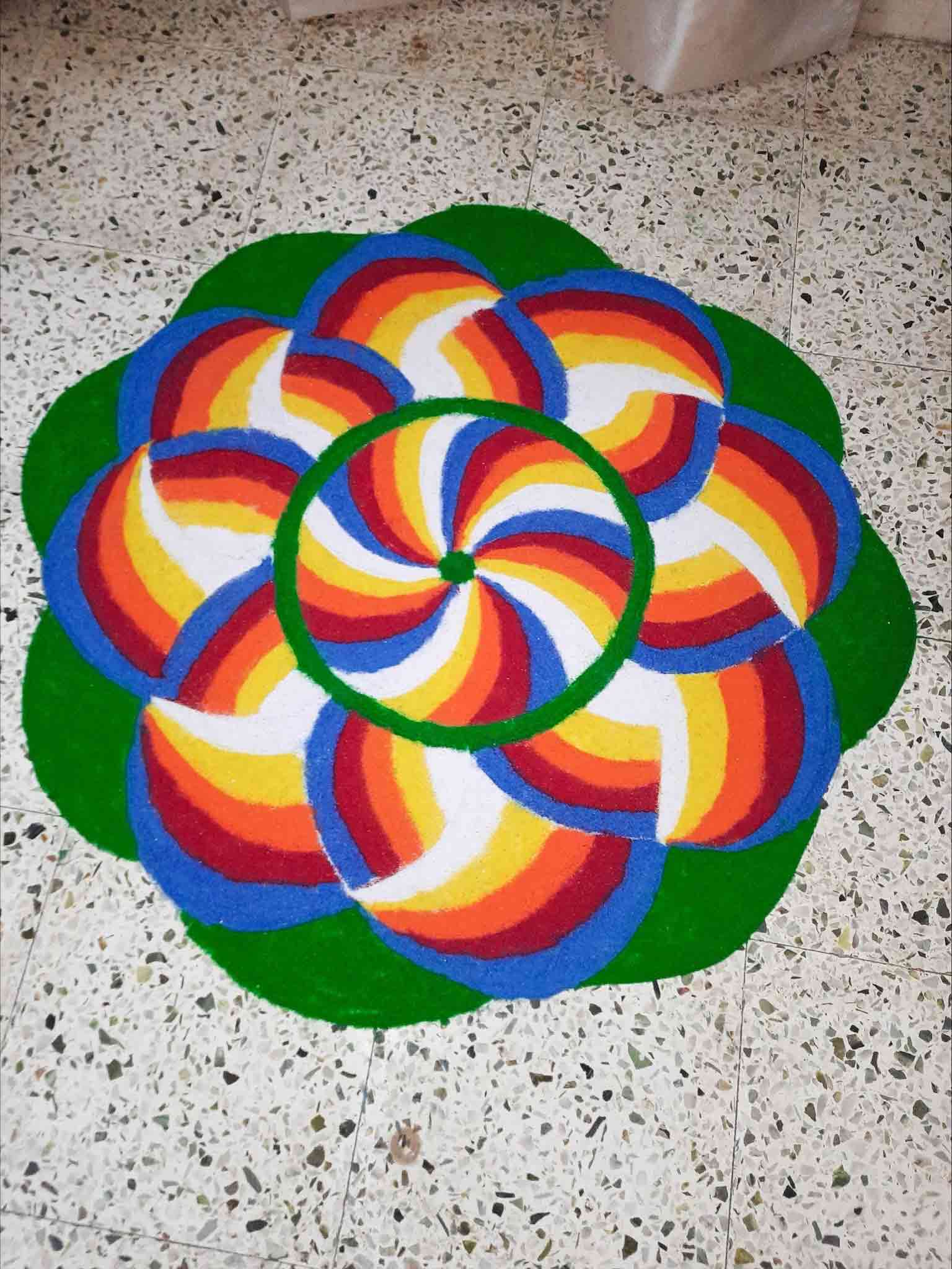 3D Rangoli Design for Diwali Festival