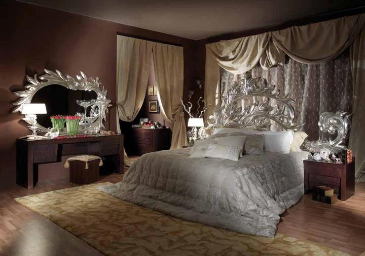 Bedroom Consists Maharaja Style Brown Bed