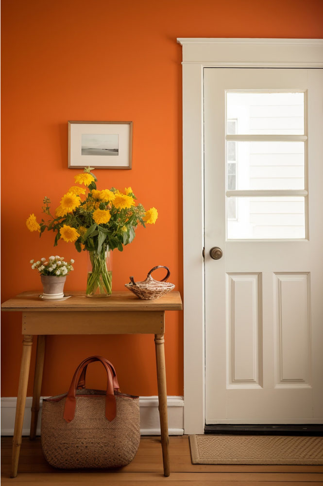Flower Décor for Foyer space