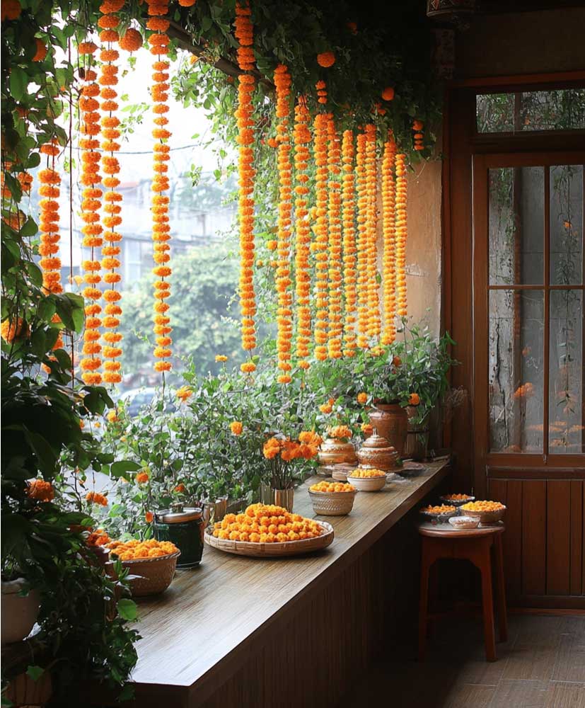 Flower Décor in Balcony