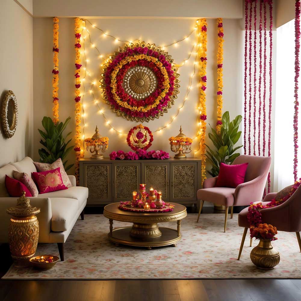 Flower Décor in Living room