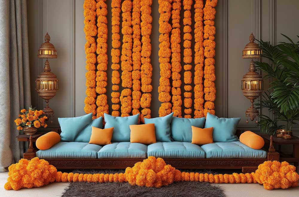 Flower Décor in Living room