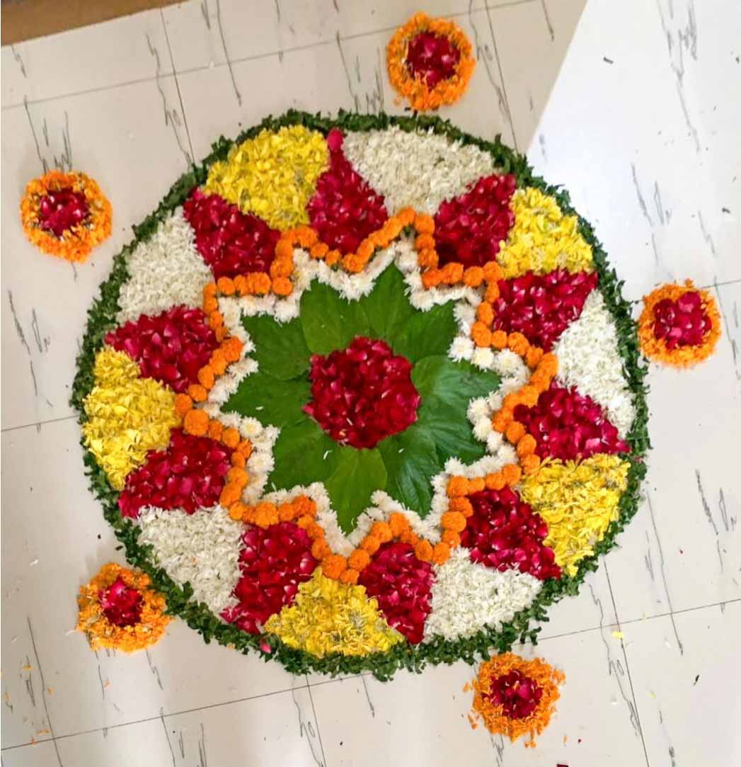 Geometrical Diwali Rangoli Design