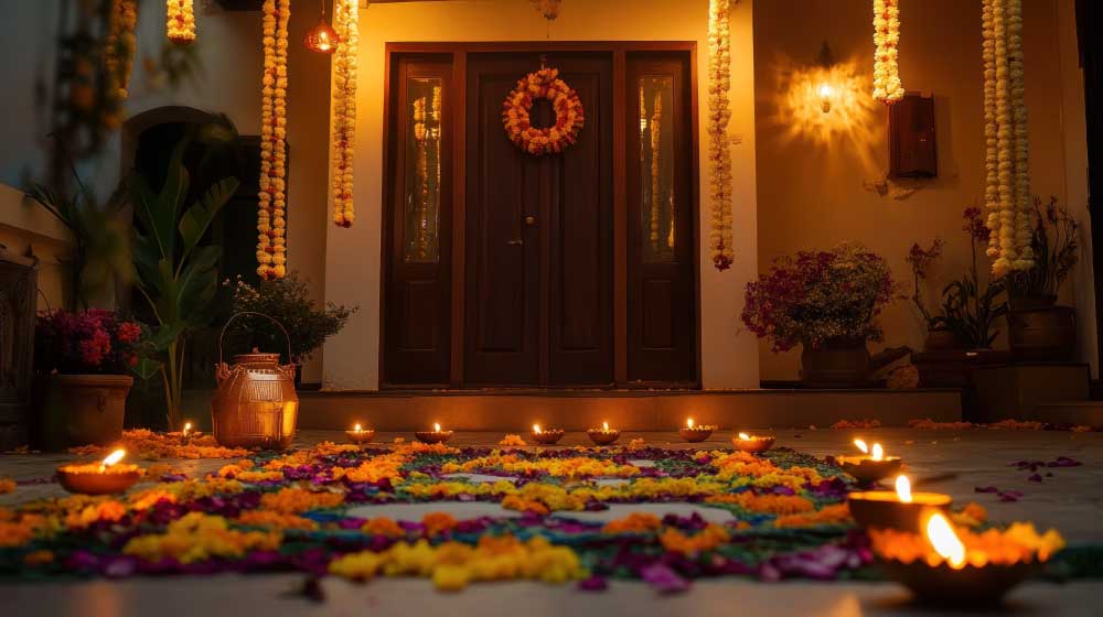 Main Door Decoration for Diwali