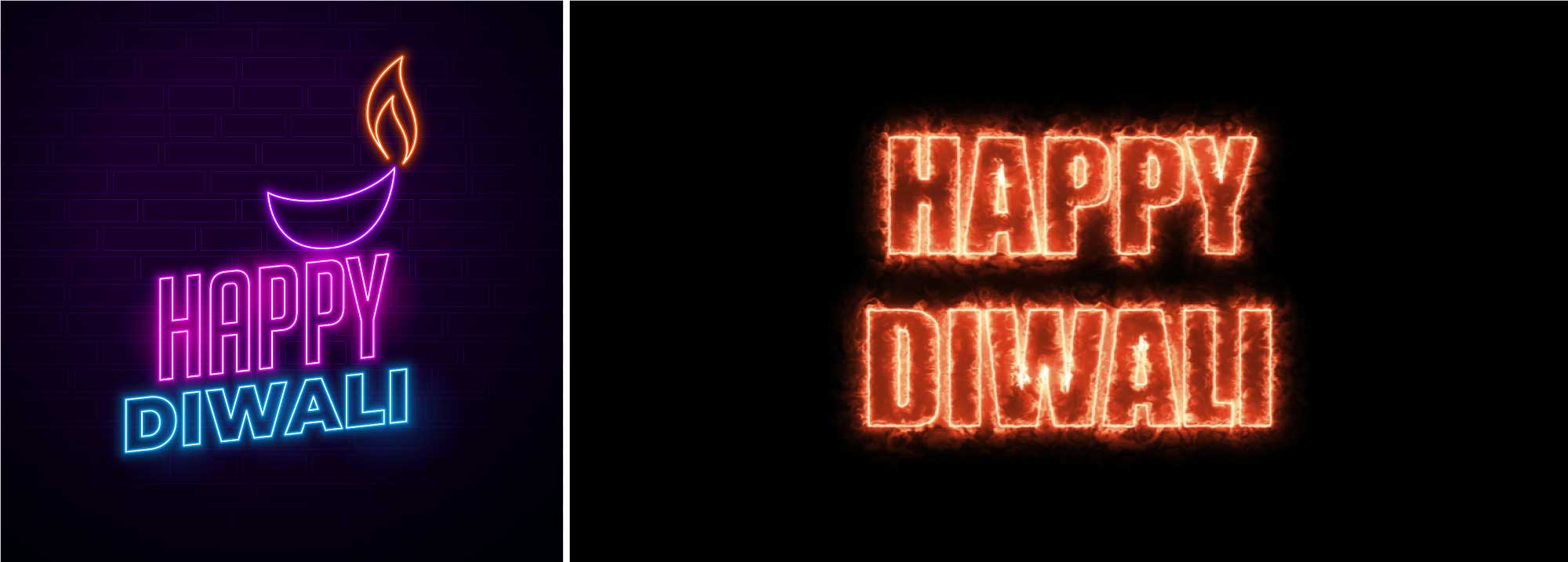 Neon Lights Diwali lighting