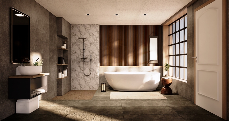 A Natural Shower Wall