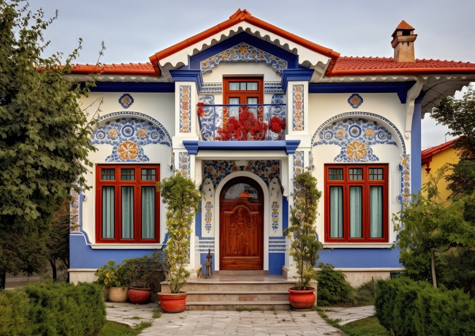 AI Create Mixing of Old and New Home