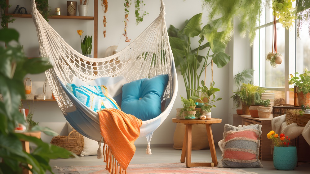Add a Swing to The Home Meditation Space to Generate a Mellow Vibe Add a swing to the home meditation space to generate a mellow vibe