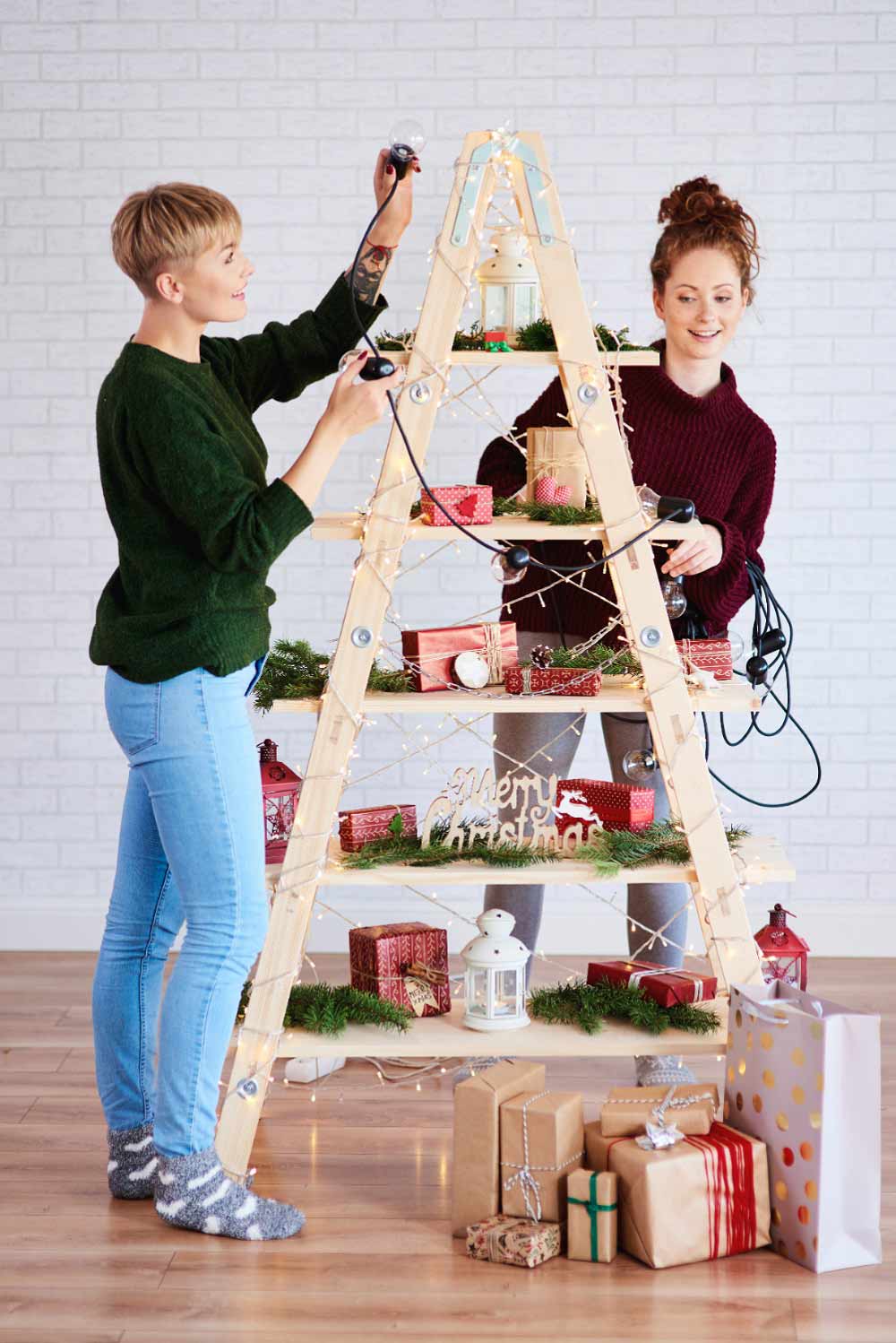 Artificial Christmas Tree of Ladder