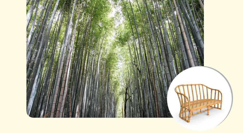 Bamboo natural fiber material Bamboo natural fiber material