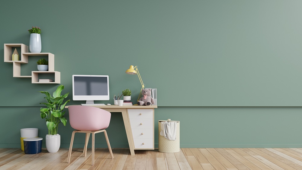 Biophilic - Simple Study Room Idea