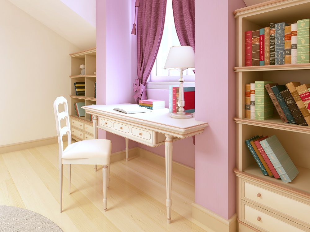 Bookshelf By the Side Of Study Table