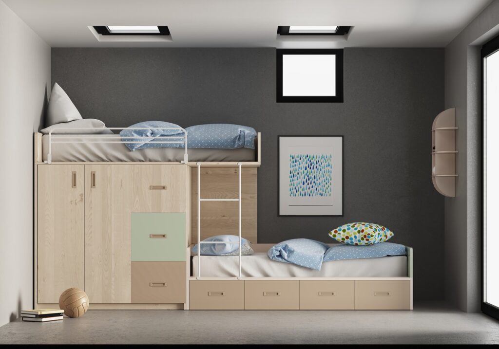 Bunk Bed with Storage Bunk Bed with Storage
