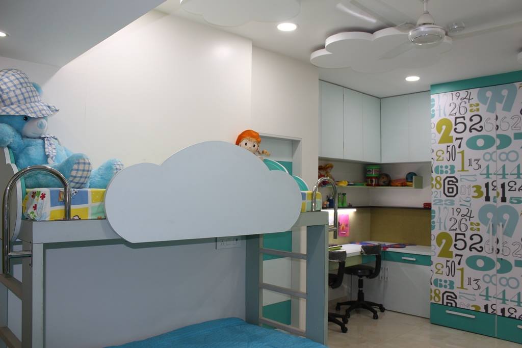 Children's Bedroom with a funky Bunk Bed - 1
