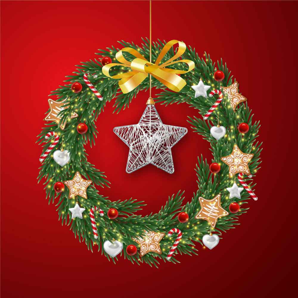Christmas Star Wreath