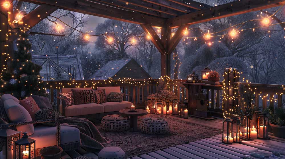 Christmas Touch to Outdoor Furniture